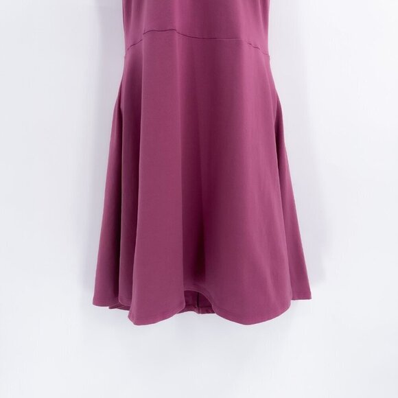 Express Lace Up Choker Sleeveless Skater Backless Mini Dress Mauve Large - Picture 6 of 8